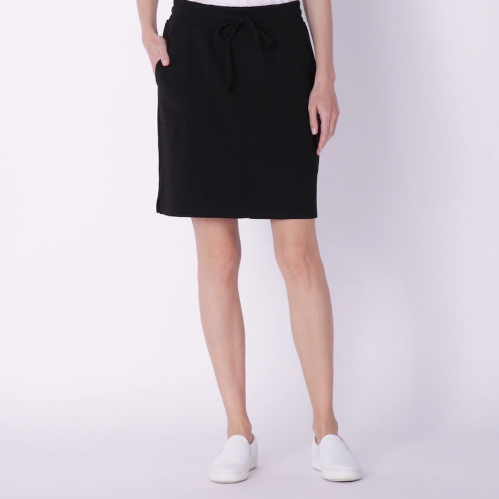Nina Leonard Black Skort